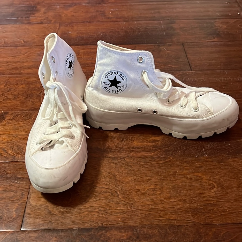 Chunky white Converse